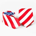 thumbnail image 2 of 1Set Men's Ties Polyester Silk Long and Thin Creative Design for Parties Flag Printing, 2 of 8