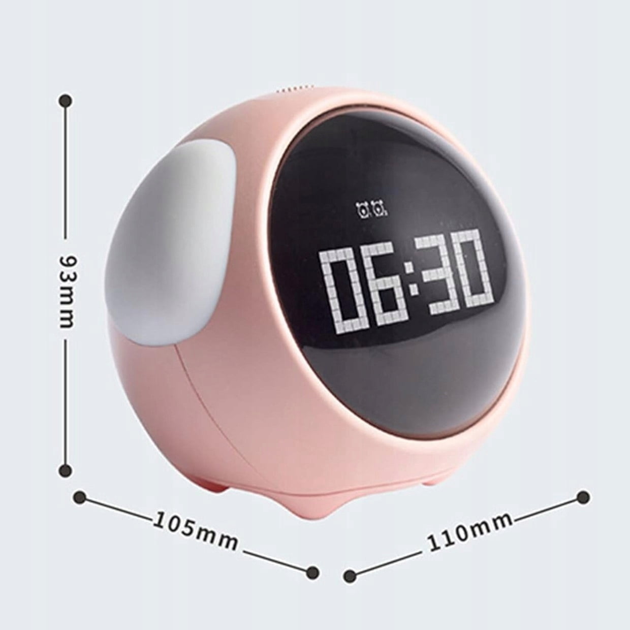Multifunctional children's clock with night light and emoji alarm clock