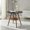Black+Walnut, variant on Demi Bonn 31" Round Dining Table with Walnut Solid Wood Legs, MDF Vacuum-Formed Top & Hanging Woven Storage Basket, Modern Coffee Table for 2–4 People, Black