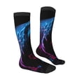 thumbnail image 3 of Haiem Futuristic Purple Panther Socks, Funny Novelty Crazy Design Cotton Socks Sports Socks Knee High Socks For Men, Women,1Pairs - Gift For Working Friends, 3 of 8