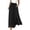 *Black, variant on Women's Drawstring Split Skirt Pants,Summer Wide Leg Party Trousers For Women,Ladies High Waist Streetwear with Pockets,Khaki,S-2XL