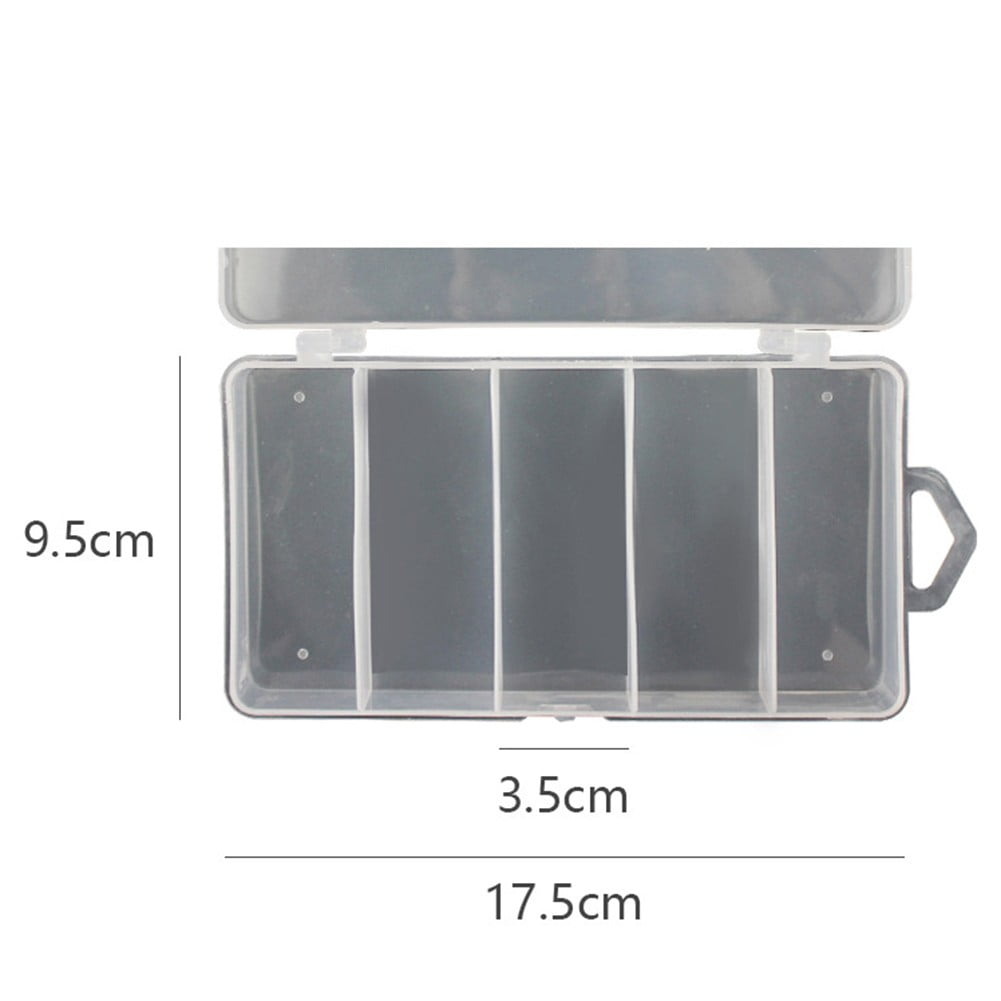 Fankenuo Waterproof 5-Compartment Fishing Tackle Box for Durable Organized & Portable