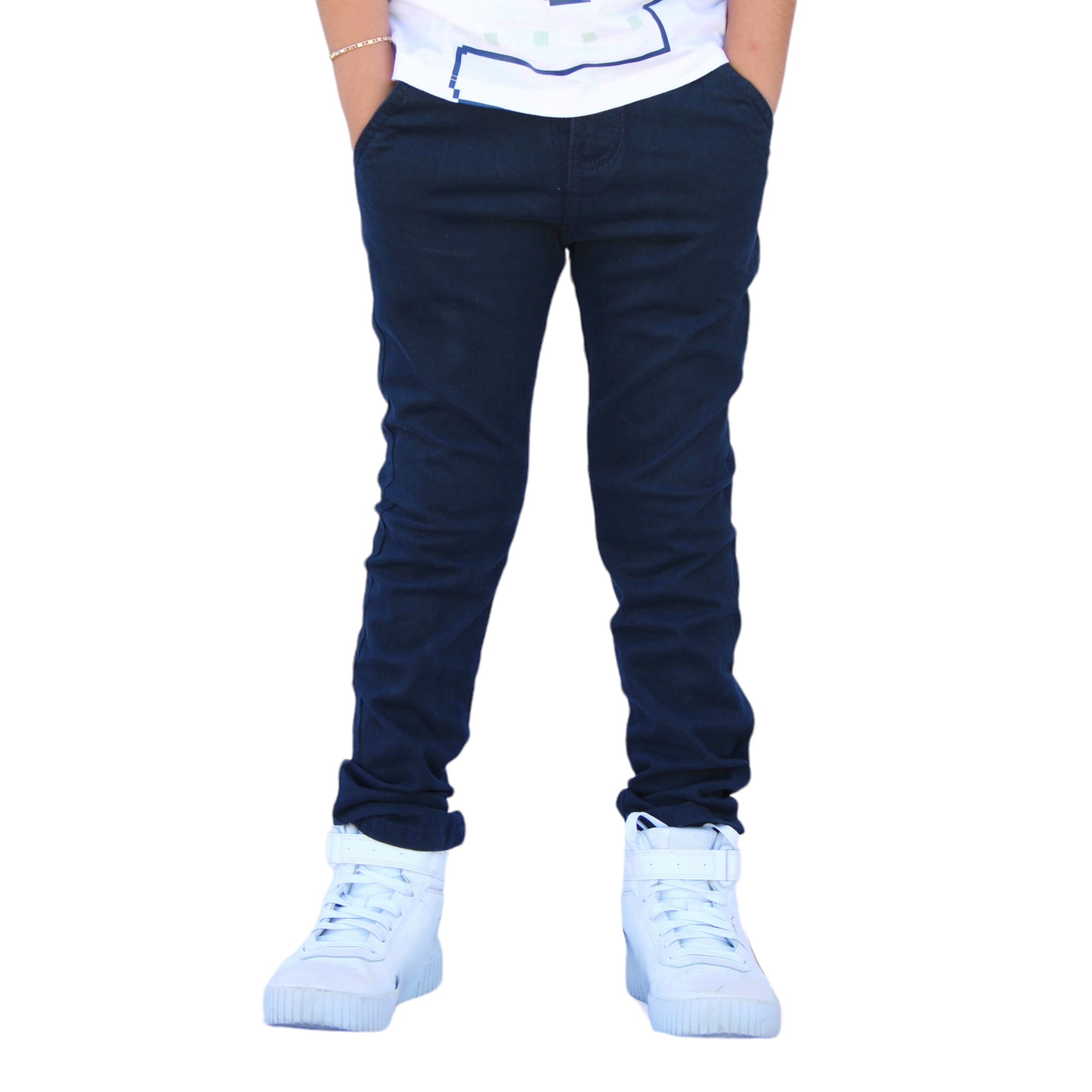 Pantalón de Gabardina Stretch para Niño Color Azul Marino