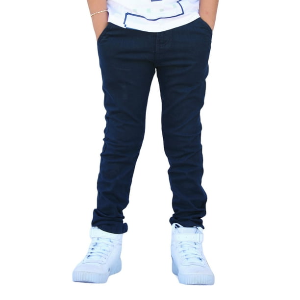 Pantalón de Gabardina Stretch para Niño Color Azul Marino