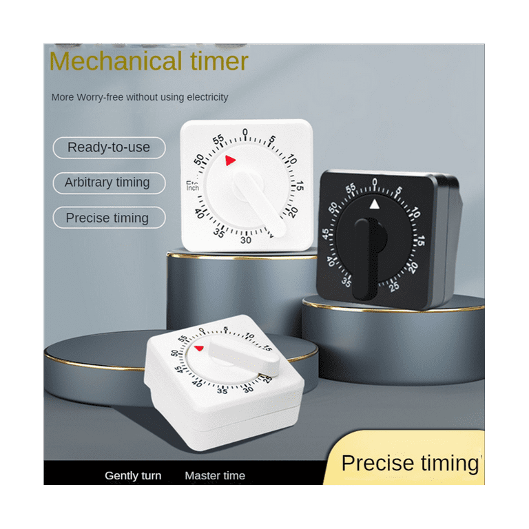4x3.4x2.2-Inch 60 Mins Mechanical Kitchen Timer Coffee Pot Design
