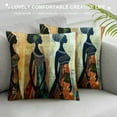 thumbnail image 3 of PHYHOO Ethnic Style African Beautiful&nbsp;Lady Decor Throw Pillow Covers Cases Decorative Africa Woman Print Outdoor Cushion Home Decoration for Sofa Couch Living Room Bed (B-Lady) White, 3 of 5
