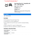 thumbnail image 2 of Rear Brake Shoe Set - Compatible with 2011 - 2021 Ram 5500 2012 2013 2014 2015 2016 2017 2018 2019 2020, 2 of 2