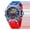 REDBLUE, variant on Quartz Watch For Men SMAEL Wristwatches Watcholorful Red Bracelet 50M Waterproof Alarm Clock Analog Digitals 8060 Sport Watches