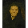 thumbnail image 3 of Diederik Franciscus Jamin 12x14 Black Modern Framed Museum Art Print Titled - The Mourning Widow (C. 1860 - C. 1865), 3 of 5