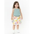 thumbnail image 2 of Wonder Nation Baby and Toddler Girls Skirt Set, 2-Piece, Sizes 12M-5T, 2 of 4