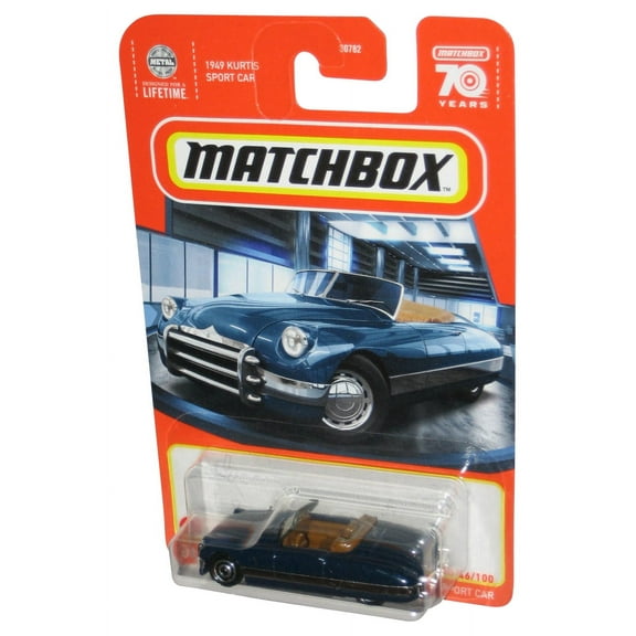 Matchbox 1949 Kurtis Sport Car (2022) Mattel Blue Toy Car 46/100
