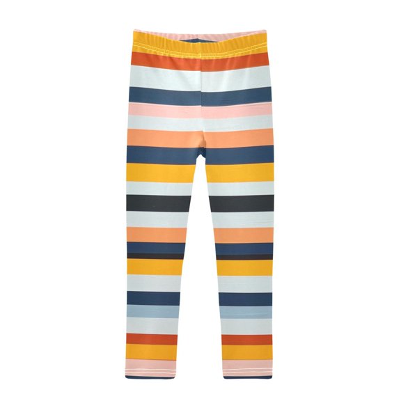joogoo Girls' Leggings Stripe Line Yoga Pants 6T