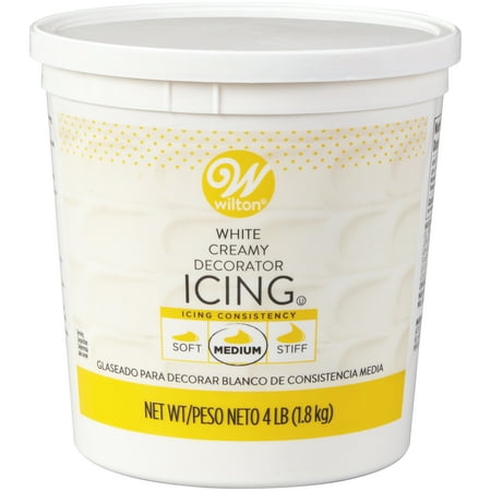 Wilton Creamy Decorator Icing, White, 4lb Tub (Best Buttercream For Piping)