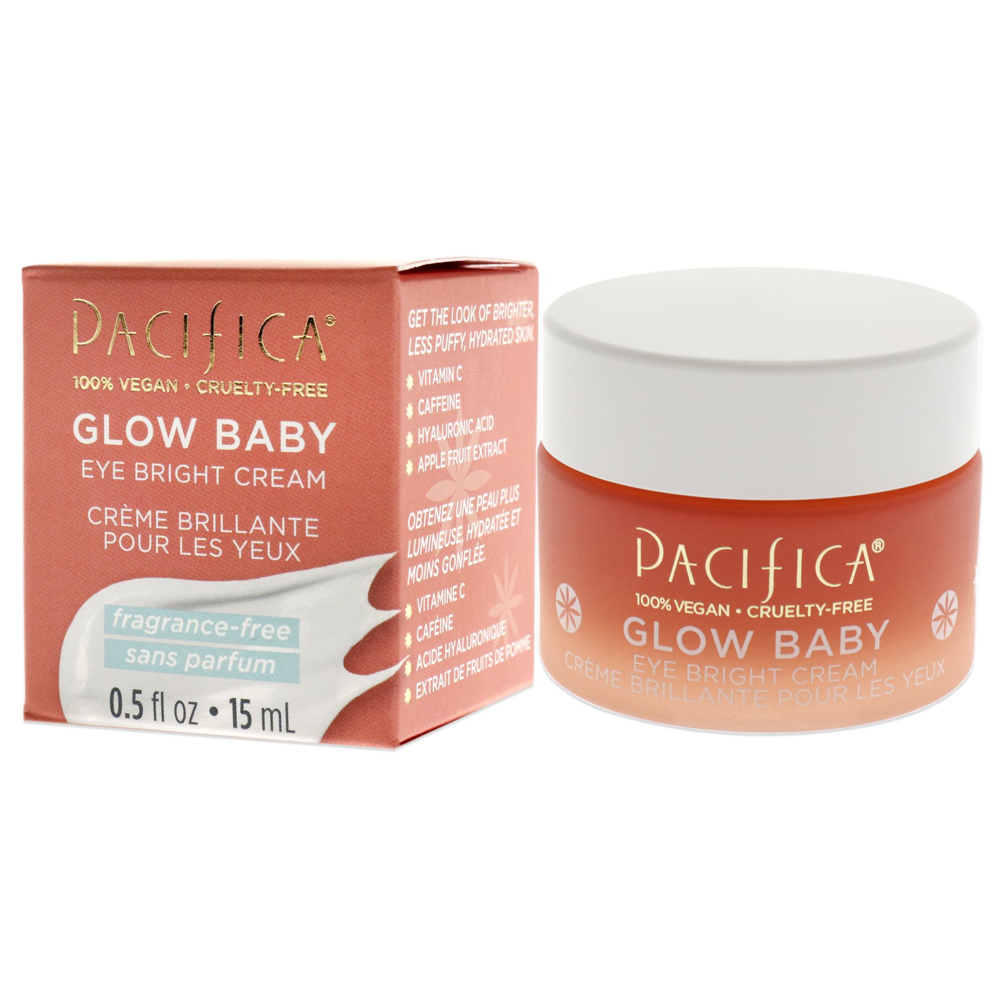 Pacifica Glow Baby Eye Bright Cream , 0.5 oz Cream