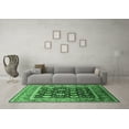 thumbnail image 3 of Ahgly Company Indoor Round Oriental Emerald Green Traditional Area Rugs, 6' Round, 3 of 4