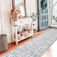 thumbnail image 3 of Findosom 2'x10' Vintage Runner Rug 0.4" Distressed Hallway Rug Non Slip Laundry Runner Rug Decor Rug Washable Runner Rug Kitchen Floor Mat Entryway Rug Runner for Laundry Kitchen Entryway, Gray, 3 of 7