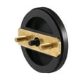 thumbnail image 3 of Westbrass D980R-62 Floating No-Hole Bath Waste Overflow Faceplate and Adaptor, Matte Black, 3 of 9