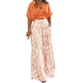 thumbnail image 2 of AOOCHASLIY Two Piece OutfitsFashion Women Summer Froral Print Casual Short SLeeve Top+ Pant Set, 2 of 7