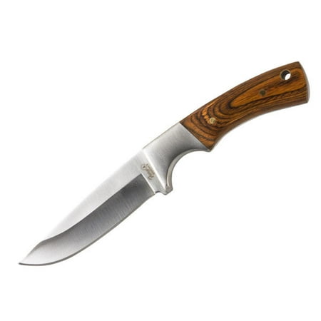 Belt Knife - Joy Enterprises FP60081 Fury De Soto Fixed Blade Knife with Leather Belt Sheath, 8
