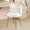 White, variant on BoldGear Butterfly Vanity Chair, Movable Bow Pillow, Faux Rabbit Fur Upholstered, Golden Adjustable Legs, For Living Room, Bedroom, Home Office, Study Room,Purple