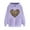 Purple, variant on VBTAPA Kangaroo Pocket Hoodies for Women 2026 Valentine's Day Heart Print Hooded Sweatshirt Teen Girls Loose Casual Street Hoodie Y2K Hoody Tops Army Green XXL
