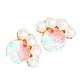 thumbnail image 4 of Fashion Simulation Pearl Earrings for Women Multi Color Metal Material for Decoration, 4 of 5