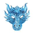 thumbnail image 4 of Máscara de Cosplay de Halloween Salvador Dragón Accesorios para fotos Azul, 4 of 10