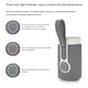 thumbnail image 3 of 1 Uds. Calentador de biberones portátil para viaje en coche USB calentador de biberones con cables de datos USB biberón para interiores, exteriores, viajes, conducción (estilo vivo) JAMW Sencillez, 3 of 5