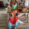 thumbnail image 4 of Lots of Little Strawberries Sleeveless Dress Dresses Women Summer Women's Summer Clothing, 4 of 9