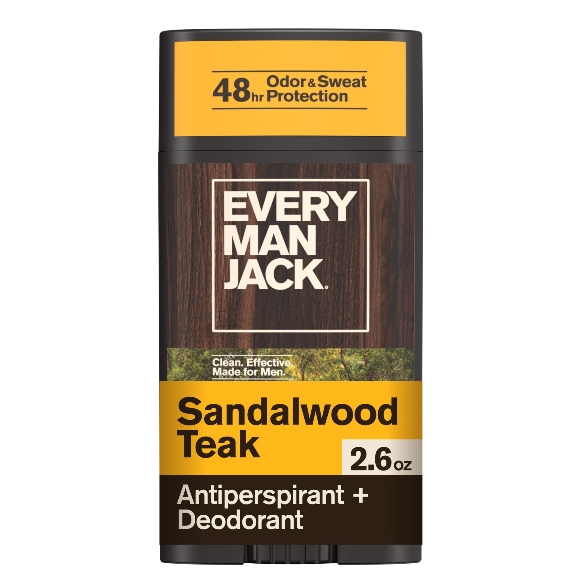 Every Man Jack, Antiperspirant Deodorant, Sandalwood Teak, 2.6 oz
