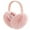 Pink, variant on REDESS Winter Ear Warmers for Women Girls Faux Fur Cute Foldable Warm Earmuffs,Black