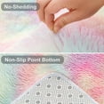 thumbnail image 4 of GPED Fluffy Area Rug,5x8 ft Soft Shaggy Rugs Fluffy Carpets, Non-Skid Plush Area Rugs for Living Room Bedroom Decor（Rainbow）, 4 of 7