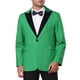 thumbnail image 1 of Inspire Chic Chaquetas de Traje de Negocios Deportivas para Hombre con Solapa Pico Clásica de Un Solo Botón S Verde, 1 of 6