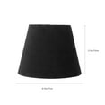 thumbnail image 2 of OULII Decorative Lamp Cover for Wall Lamp Velour Cloth Black 1Pc, 2 of 8