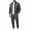 Dark Gray, variant on LYSMORA Men's Bomber Tracksuit Set Full Zip Jacket Drawstring Jogger Pants Outfit for Casual Walks and Light Training