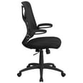 thumbnail image 3 of Emma + Oliver High Back Black Mesh 2-Paddle Ergonomic Office Chair Adjustable Lumbar, Arms, 3 of 7