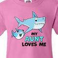 thumbnail image 4 of Inktastic My Aunt Loves Me with Cute Sharks Youth T-Shirt, 4 of 5
