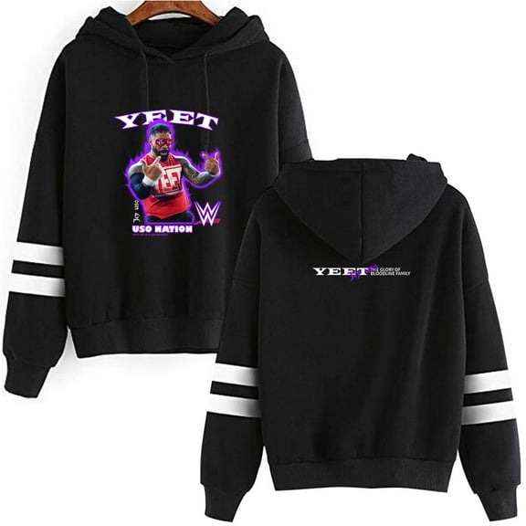 Jey Uso Unisex Hooded Long Sleeve Streetwear Sweatshirt