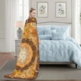 thumbnail image 6 of Sun and Moon Bohemia Soft Throw Blanket Flannel Fleece Blankets Warm Cozy Lightweight Fuzzy Blanket for Bed Sofa Couch Home Decor 80"X60", 6 of 14