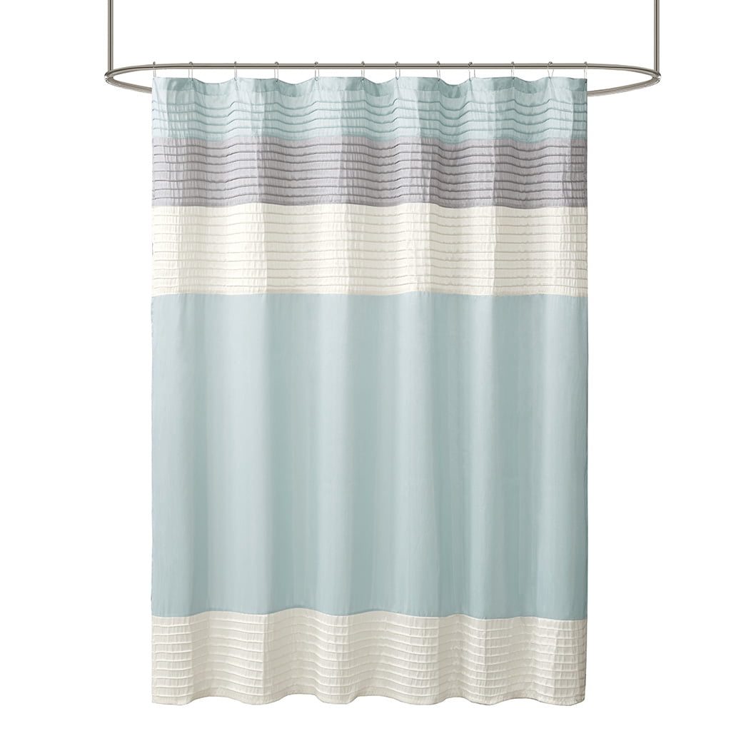 Euroco Faux Silk Shower Curtain