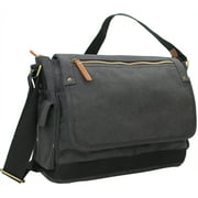 Vagarant Traveler 15" Casual Style Canvas Laptop Messenger Bag C31B.GRY