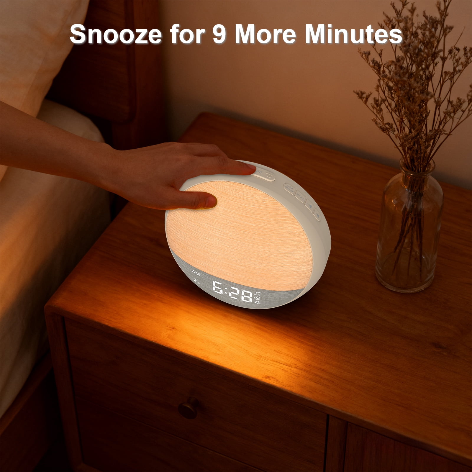 Sunrise Alarm Clock for Sleep Sound Machine for Adult with Night Light for Bedrooms