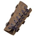 thumbnail image 4 of WEAIXIMIUNG Gants Sans Doigts pour Femmes en Cuir Pu avec Boucle Attelle Rétro Taille Unique Paire, 4 of 5