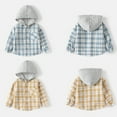 thumbnail image 6 of GYRATEDREAM Baby Toddler Boys Long Sleeve Shirt Flannel Buffalo Plaid Shirts Button Down Jacket Top Outfit Fall Winter Clothes for 7-8Y Yellow, 6 of 6