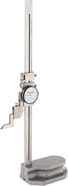 Dial Height Gage 8 In Dial Height Gage .001 GRAD Gauge Shockproof 8 X 0.0001 In 