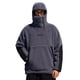 thumbnail image 3 of MHFRRA Chaqueta de Comercio Exterior con Capucha y Forro Grueso de Gran Tamaño Gris, 3 of 4