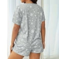 thumbnail image 4 of Christmas pajamas Christmas gift Women's Plus Size Pajama Short Set Pajama Set With Leopard Print, 4 of 7