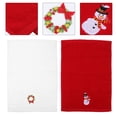 thumbnail image 4 of 2pcs Creative Embroidery Christmas Towels Decors  Face Towel Washcloths, 4 of 10