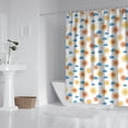thumbnail image 2 of White Sun Cloud Pattern Shower Curtain 72"x72" ,Bathroom Decorative Shower Curtains Set with 12 Hooks,Modern Waterproof Washable Shower Curtain, 2 of 6