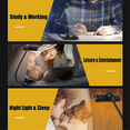 thumbnail image 2 of LED Book Light USB Rechargeable Desk Clip Night Light Mini Rotatable Table Lamp Portable Reading Light for in Bed, 2 of 8